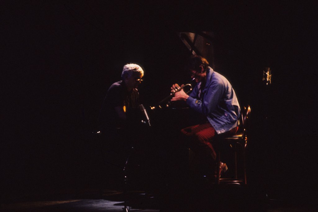 Paul Bley & Chet Baker - Théâtre St-Denis , le 3 juillet 1986 (photo: Denis Alix).